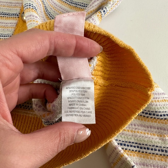 Milly Striped Tweed Cardigan size M Preowned - Picture 7 of 16